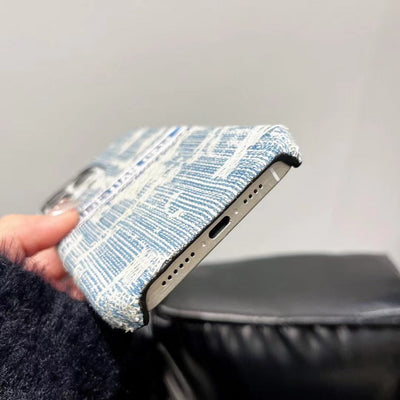 Tunde Store Christian Dior Denim-Inspired iPhone Case with Hand Strap
