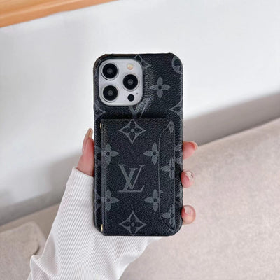 Tunde Store Classic Louis Vuitton iPhone 15 Case with Integrated Wallet