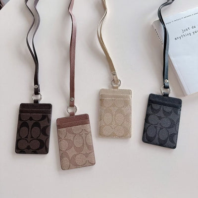 Tunde Store Coach Monogram Lanyard Cardholder – Slim ID Badge Holder