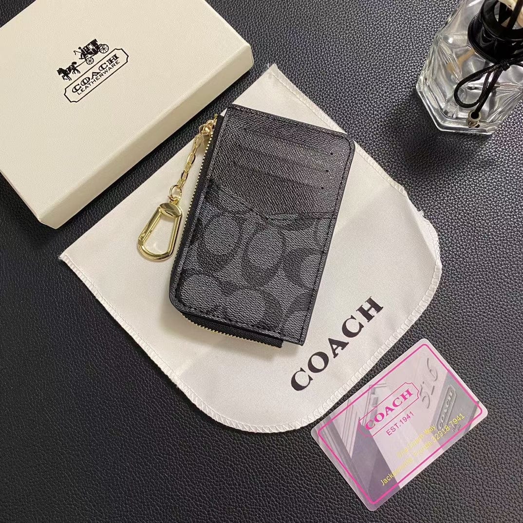 Tunde Store Coach Signature Mini Wallet with Chain