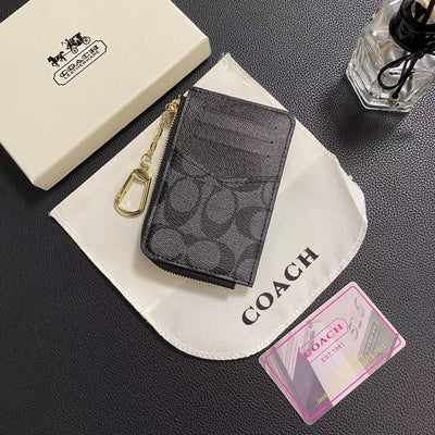 Tunde Store Coach Signature Mini Wallet with Chain
