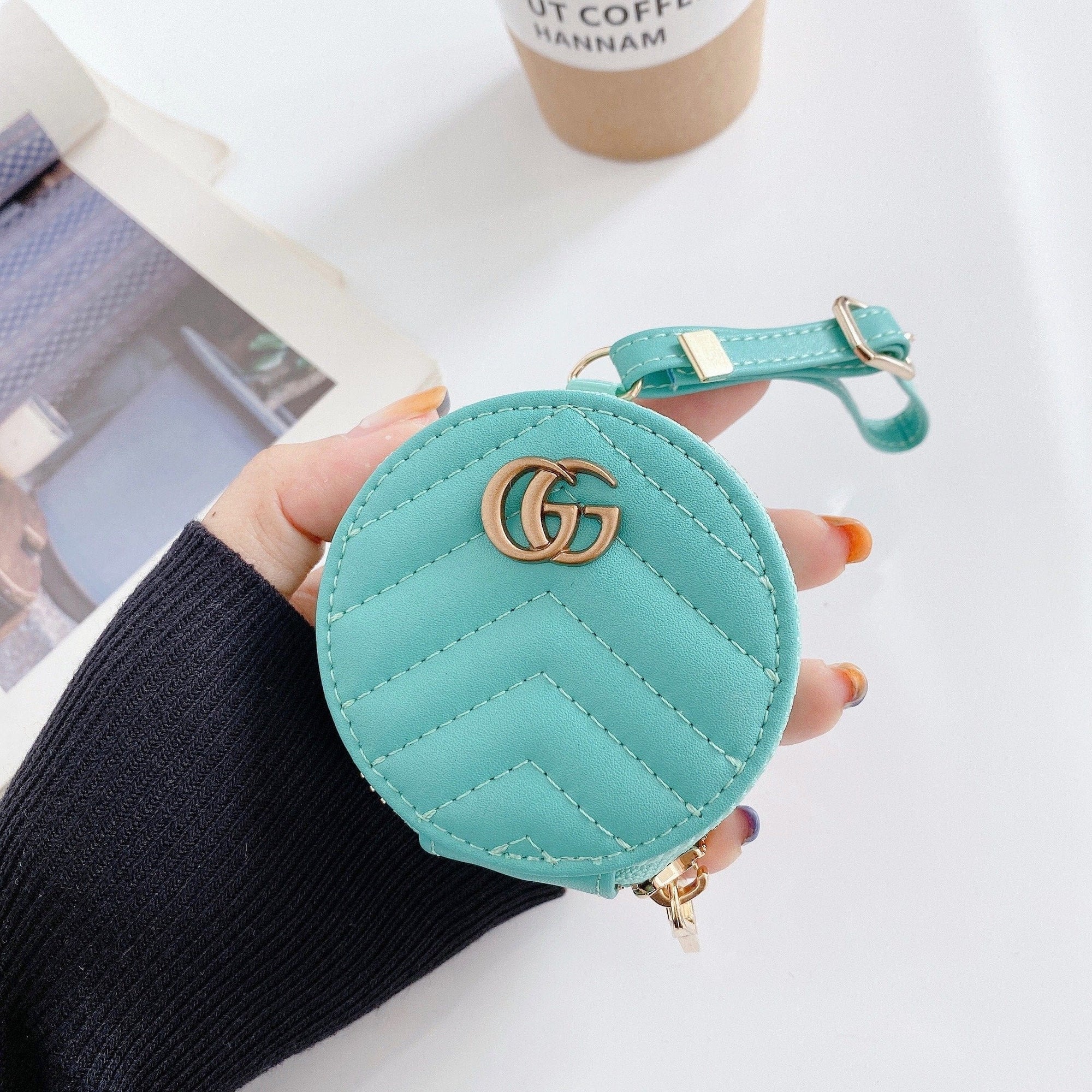 Tunde Store Colorful Louis Vuitton And Gucci Airpods Pro Leather Bag