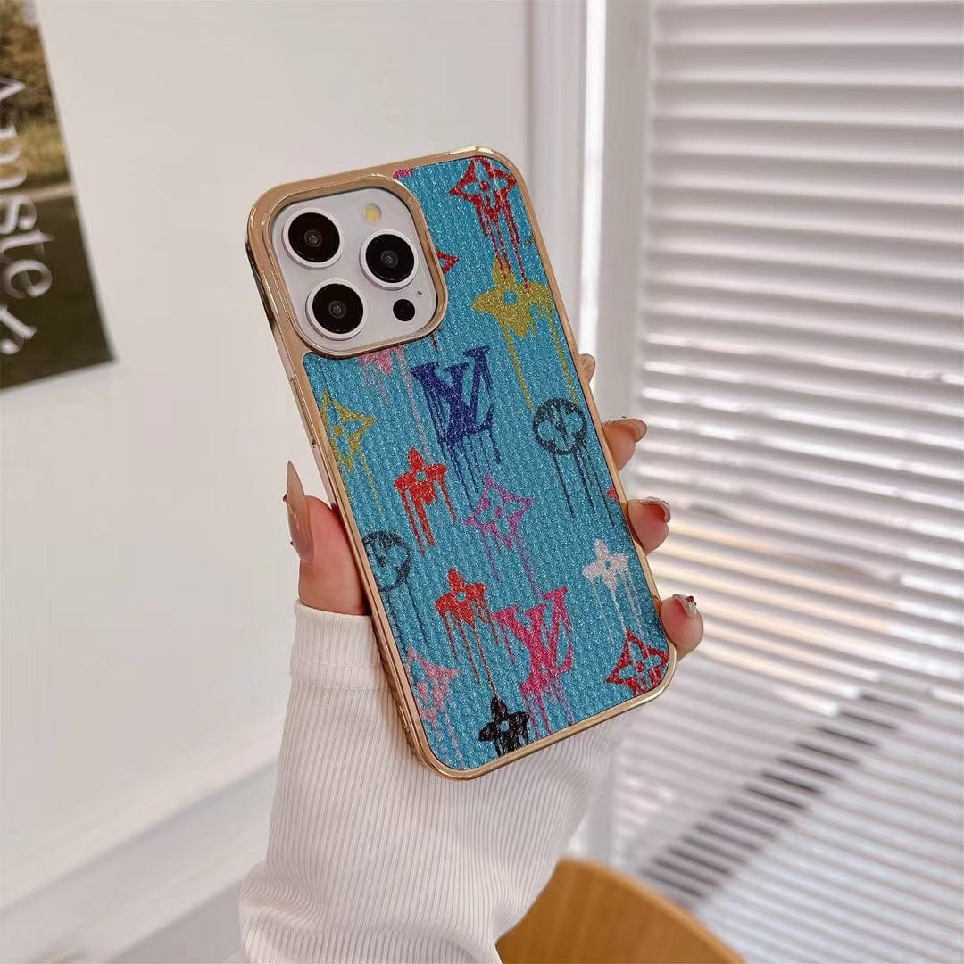 Tunde Store Colorful Louis Vuitton Phone Covers for iPhone 15 Pro Max