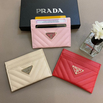 Tunde Store Colorful Prada Leather Card Holders Wallet