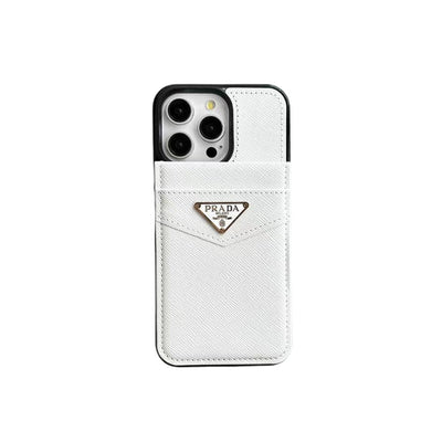 Tunde Store Eelegant White Leather Prada & Gucci & Hermes iPhone Cover