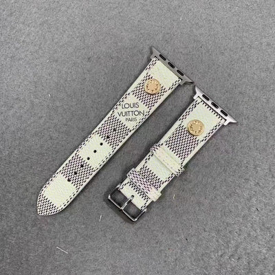 Tunde Store Elegant Leather Louis Vuitton Watch Band 38/40/41/42/44/45/49 mm