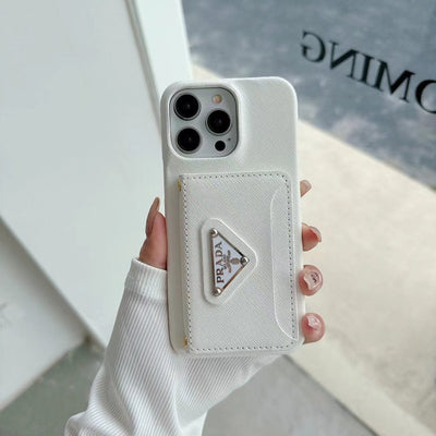 Tunde Store Elegant Prada iPhone Covers With Integrated Wallet | iPhone 12 to iPhone 16