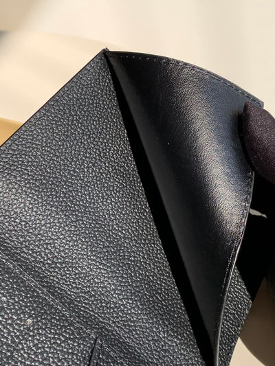 Tunde Store Engraved Black Louis Vuitton Passport Holder