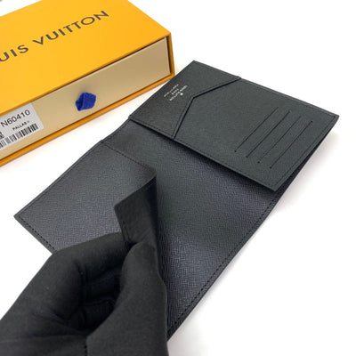 Tunde Store Engraved Black Louis Vuitton Passport Holder