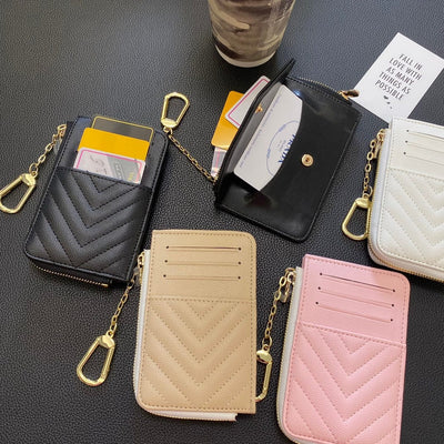 Tunde Store Fashioned YSL Card Holder Wallet with keychain holder
