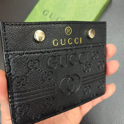 Tunde Store Gucci Embossed Leather Card Holder Wallet