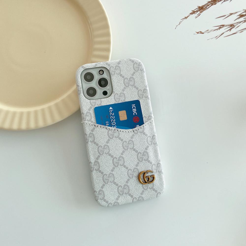Tunde Store Gucci Phone Case With Card Holder For iPhone 15