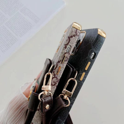 Tunde Store iphone 12 - 15 Pro Max Luxury Cross Body Case With iphone Case