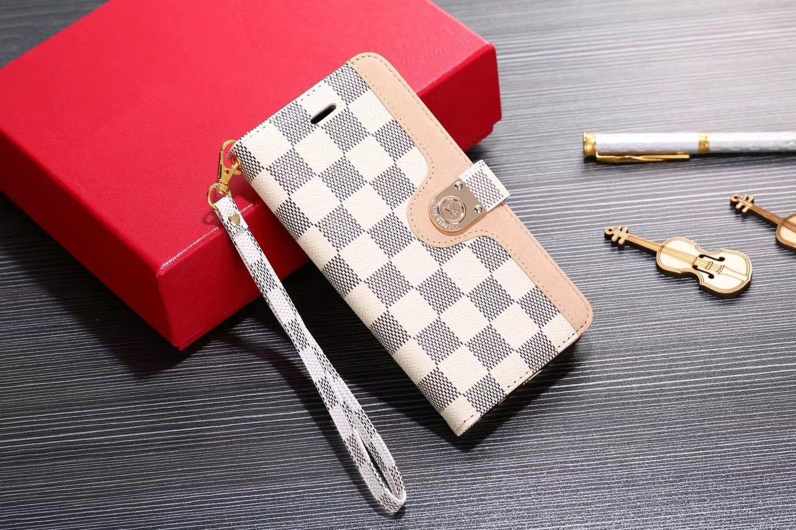 Tunde Store Leather Folio Louis Vuitton Samsung Cases