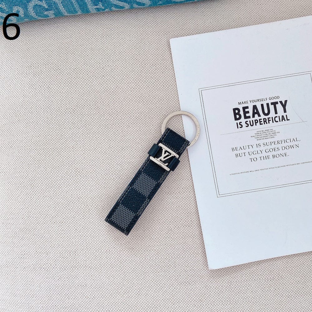 Tunde Store Leather Louis Vuitton Keychains With SiLouis Vuittoner Ring