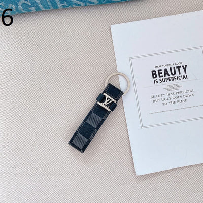 Tunde Store Leather Louis Vuitton Keychains With SiLouis Vuittoner Ring