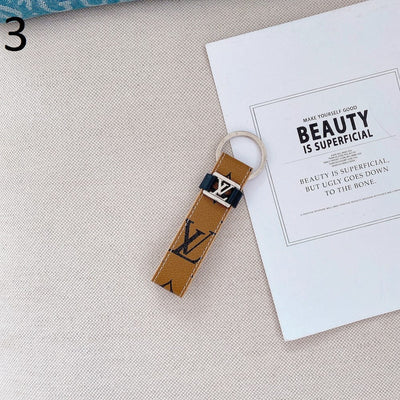Tunde Store Leather Louis Vuitton Keychains With SiLouis Vuittoner Ring