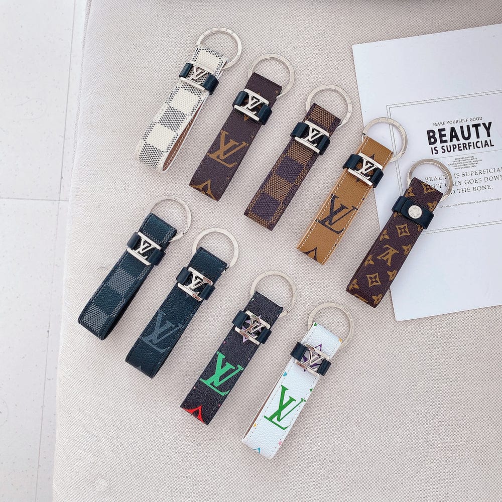Tunde Store Leather Louis Vuitton Keychains With SiLouis Vuittoner Ring