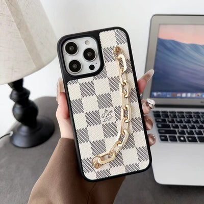 Tunde Store Louis Vuitton Chain-Accent Designer iPhone Cases