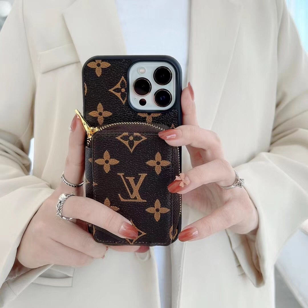 Tunde Store Louis Vuitton iPhone 14 Wallet Case | iPhone 14 Back Pocket Case