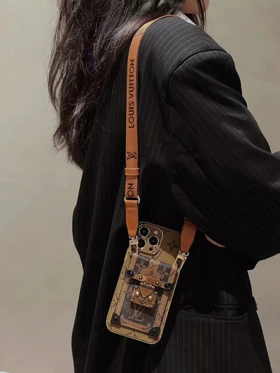 Tunde Store Louis Vuitton Luxury iPhone 15 Wallet Case
