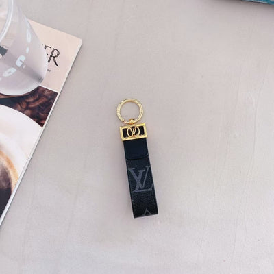 Tunde Store Louis Vuitton Monogram and Leather Key Holders with Gold Hardware | LV Keychain
