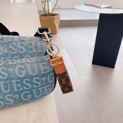 Tunde Store Louis Vuitton Monogram and Leather Key Holders with Gold Hardware | LV Keychain