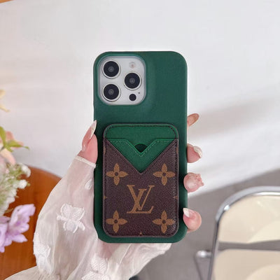 Tunde Store Louis Vuitton Monogram Card Slot Leather iPhone Case