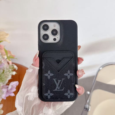 Tunde Store Louis Vuitton Monogram Card Slot Leather iPhone Case