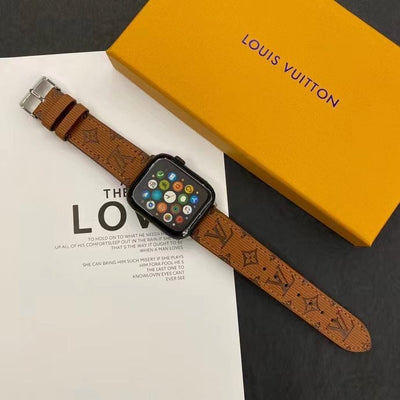 Tunde Store Louis Vuitton Monogram Embossed Apple Watch Bands