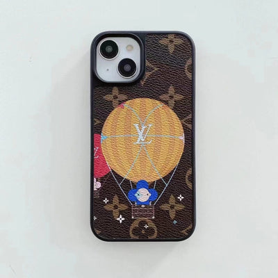 Tunde Store Louis Vuitton Monogram Hot Air Balloon and Heart Print iPhone Cases