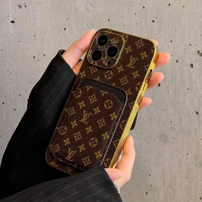 Tunde Store Louis Vuitton Monogram iPhone Case with Credit Card Pouch