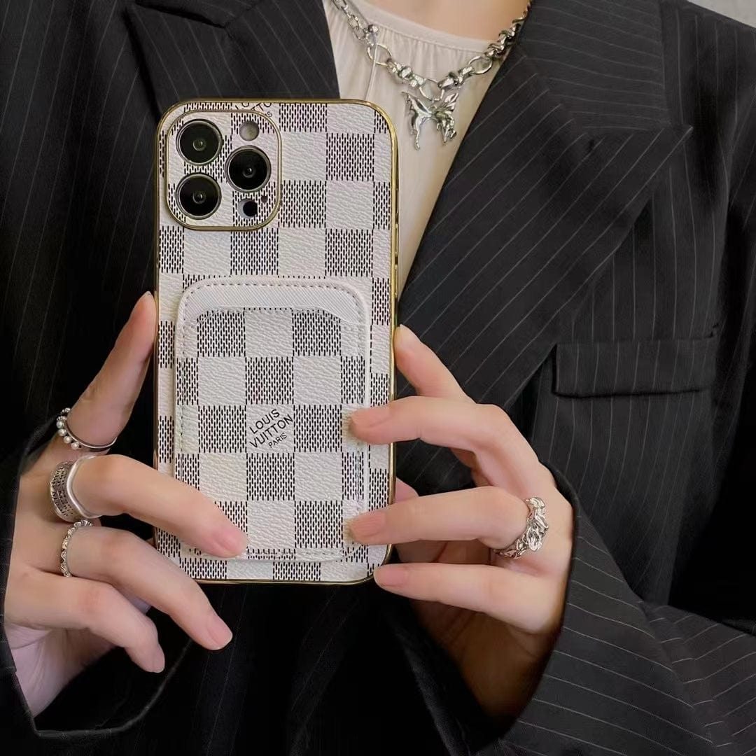 Tunde Store Louis Vuitton Monogram iPhone Case with Credit Card Pouch