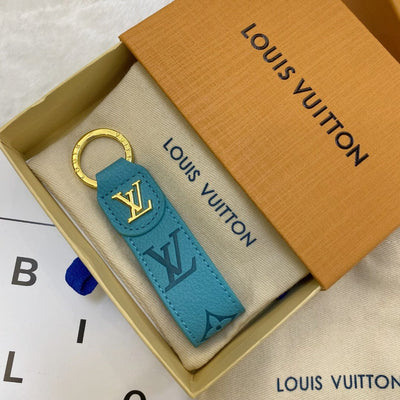 Tunde Store Louis Vuitton Monogram Leather Key Holders with Gold LV Logo | LV Keychain