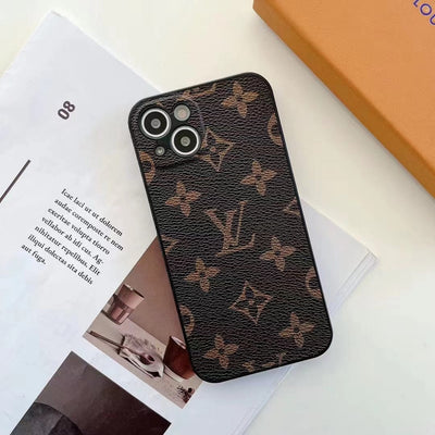 Tunde Store Louis Vuitton Premium Leather iPhone Cover for iPhone 14, and iPhone 15 Series