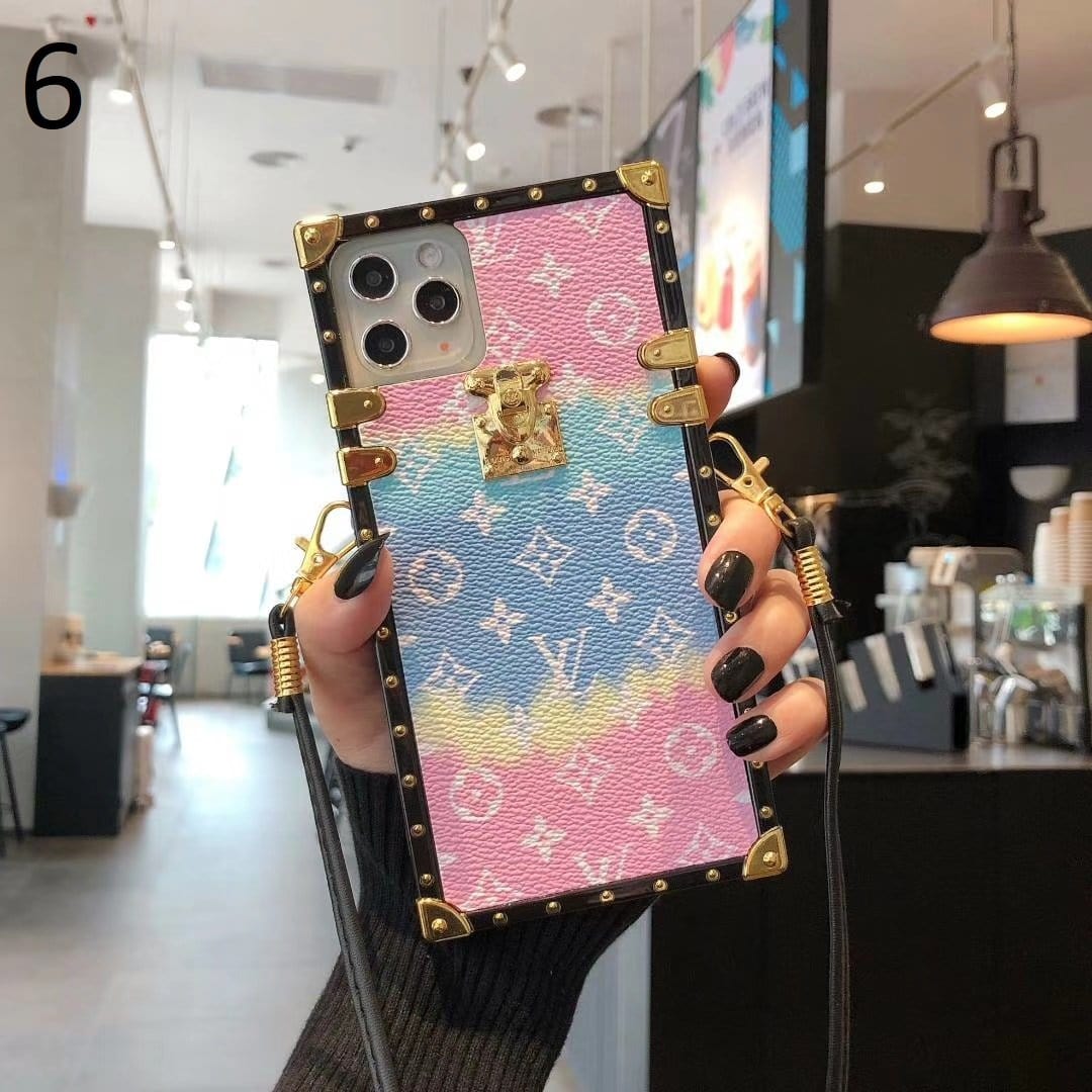 Tunde Store Louis Vuitton Rainbow Leather Case For iPhone