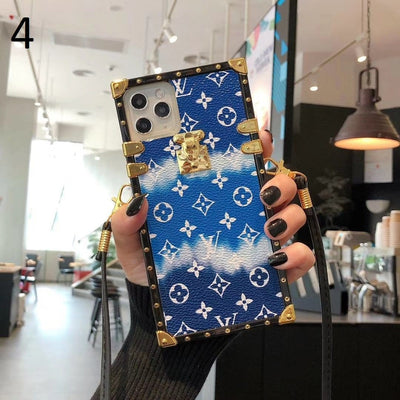 Tunde Store Louis Vuitton Rainbow Leather Case For iPhone