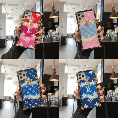 Tunde Store Louis Vuitton Rainbow Leather Case For iPhone