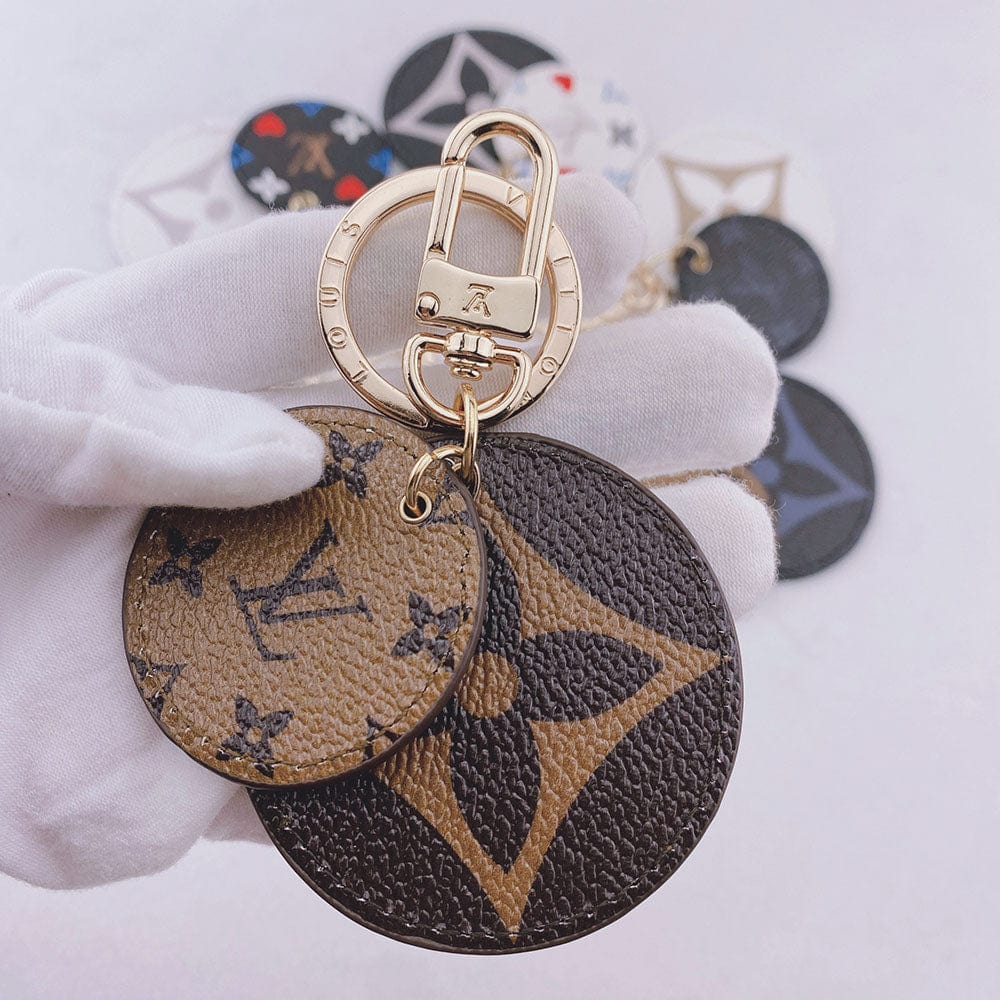 Tunde Store Louis Vuitton Rounded Leather Keychain | Bag Keychain