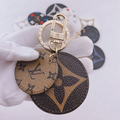 Tunde Store Louis Vuitton Rounded Leather Keychain | Bag Keychain
