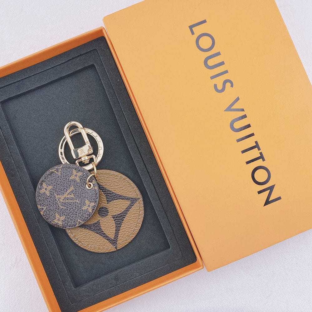 Tunde Store Louis Vuitton Rounded Leather Keychain | Bag Keychain