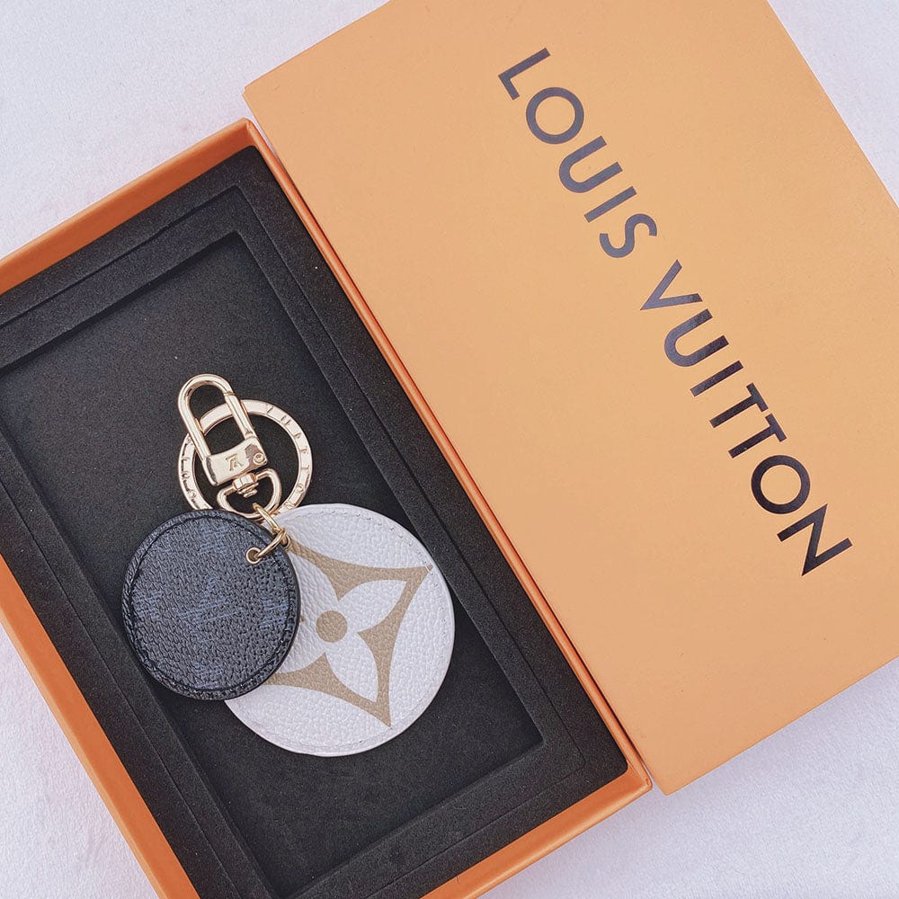 Tunde Store Louis Vuitton Rounded Leather Keychain | Bag Keychain
