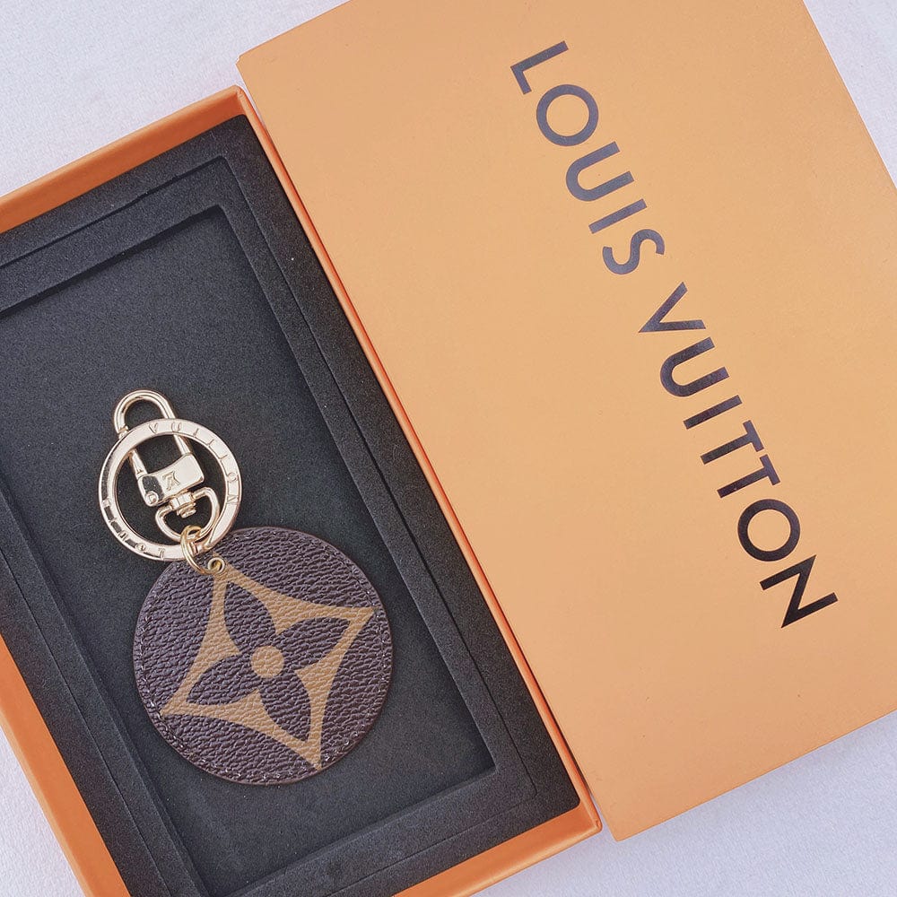 Tunde Store Louis Vuitton Rounded Leather Keychain | Bag Keychain