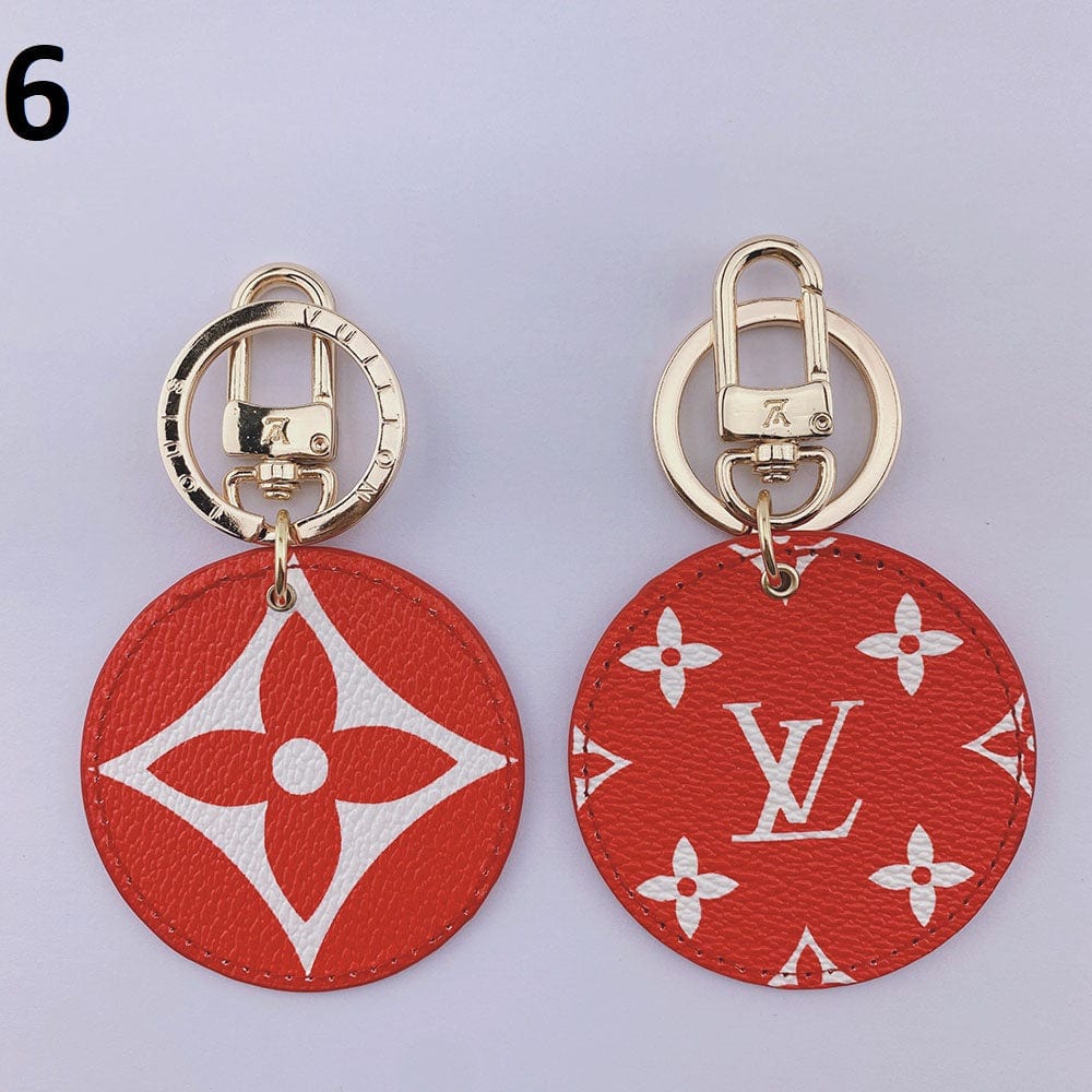 Tunde Store Louis Vuitton Rounded Leather Keychain | Bag Keychain