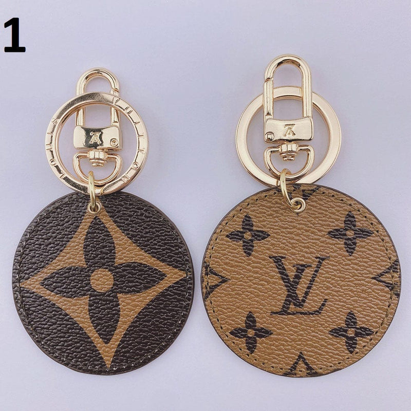 Tunde Store Louis Vuitton Rounded Leather Keychain | Bag Keychain
