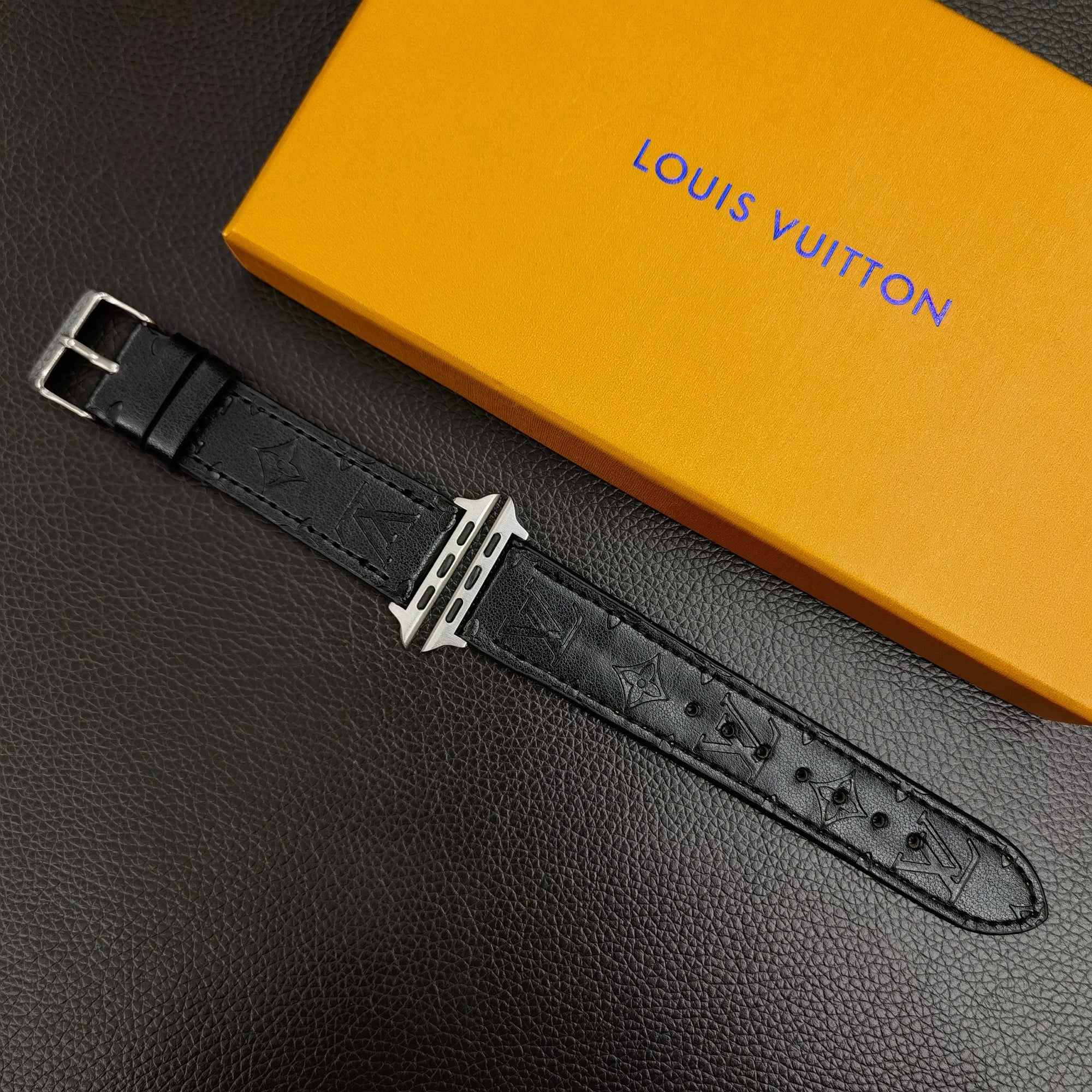 Tunde Store Louis Vuitton Textured Leather Watch Band 38/40/41/42/44/45/49 mm
