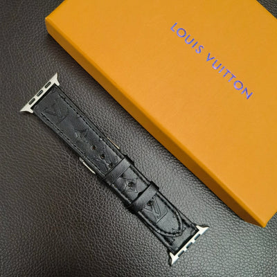 Tunde Store Louis Vuitton Textured Leather Watch Band 38/40/41/42/44/45/49 mm
