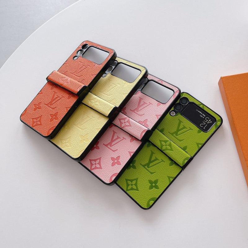 Tunde Store Louis Vuitton Z Flip Phone Case with Finger Strap | Stylish Grip