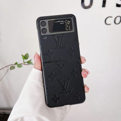 Tunde Store Louis Vuitton Z Flip Phone Cases | Luxurious Craftsmanship with Black Frame