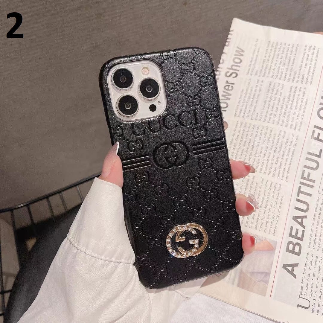 Tunde Store Luxurious Gucci Leather Case for iPhone 16 | iPhone 15 | iPhone 14